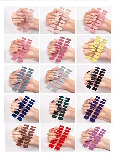 Just put ANPHSIN nail seal 15 pieces set manicure nail art nail wrap nail sticker nail accessories women easily Ladies gifts gift glamorous cute popular fashionable nail parts