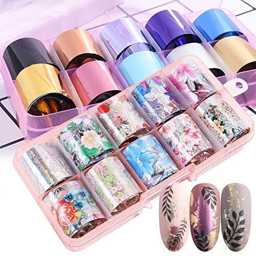 10 seal Sakura spring starry sky nail foil Neirudeko sticker nail art foil (22)