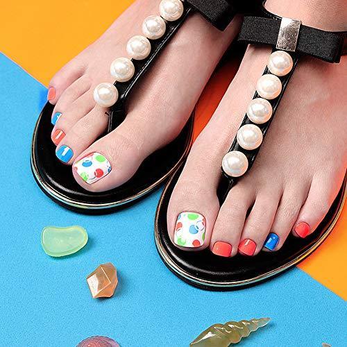 [ENVYLOOKZINIPIN] just put the foot nail seal for long-lasting foot nail seal nail strip nail wrap fashionable design _FA00179