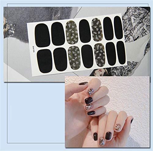 -8 sheet just put nail stickers nail polish nail art nail wrap nail accessories women ladies present gift cute popular fashionable senior nail seal