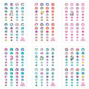 200 type ultra-thin, piled paste birthday party to choose Fanoshon character design only manicure set children seal sticker female holiday stick nail seal Unicorn cute children