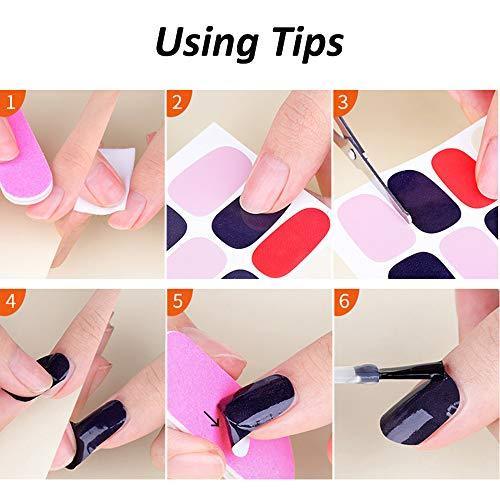 Nail seal stick only manicure EBANKU nail art nail wrap nail sticker simple ladies present gift cute popular fashionable senior nail stickers - set of 10
