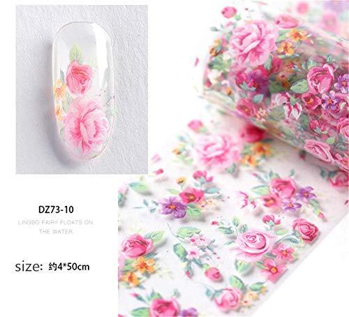 10 seal Flower Nail foil race Sakura spring Neirudeko sticker nail art foil (01-10)