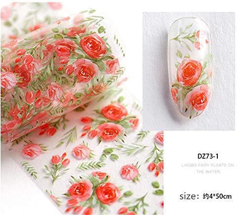 10 seal Flower Nail foil race Sakura spring Neirudeko sticker nail art foil (01-10)