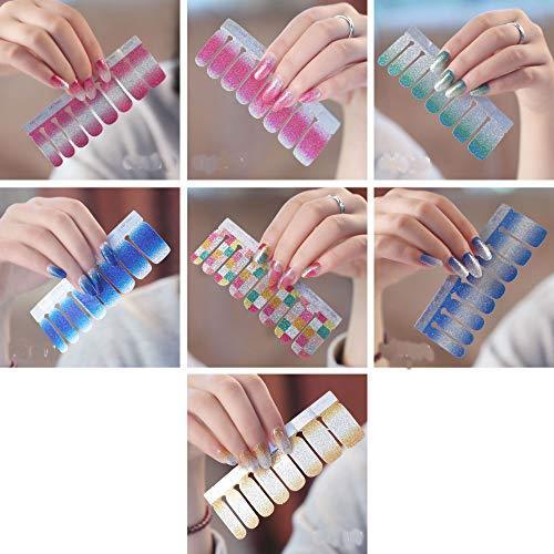 Just put nail seal seven set nail wrap nail sticker nail accessories women simple ladies present gift cute popular fashionable nail parts 10048