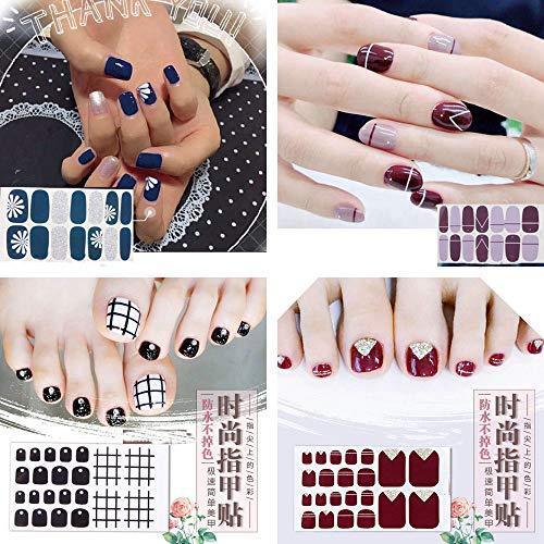Just put nail seal 12 pieces set nail wrap nail sticker nail accessories women simple ladies present gift cute popular fashionable nail parts (10121)