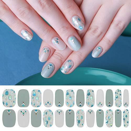 [GELATO FACTORY. ] Nail seal [Emma lardo Green Shell stick only manicure gel nails nail tip nail seal Nail parts self-nail