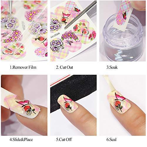 12 pattern spring and summer fruit strawberry water seal nail sticker Nail Art Deco