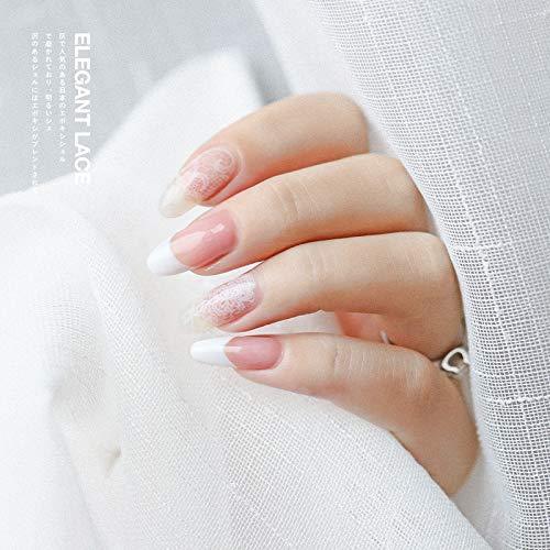 9 seal white nail foil lace white flowers in spring starry sky Neirudeko sticker nail art foil 50cm (01-09)