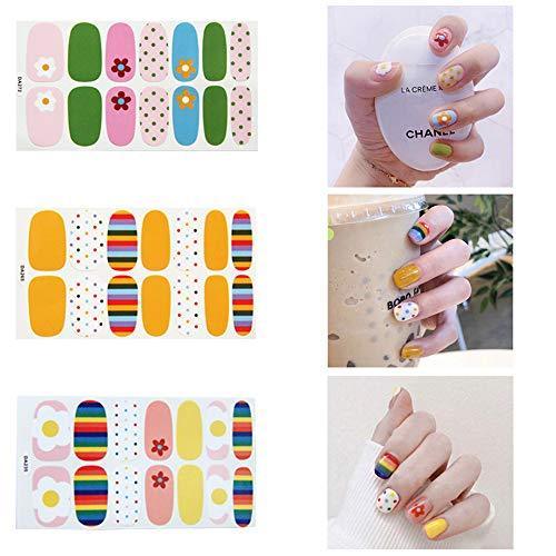 Nail seal stick only manicure EBANKU nail art nail wrap nail sticker simple ladies present gift cute popular fashionable senior nail stickers - set of 10