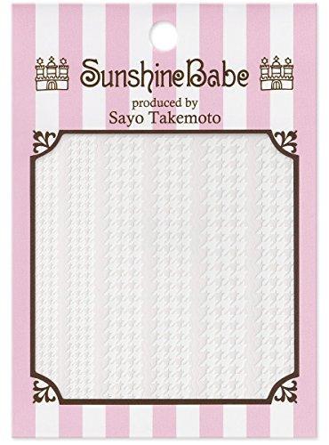 Sunshine baby gel nail Saya Takemoto of nail seal Sayo Style houndstooth A White
