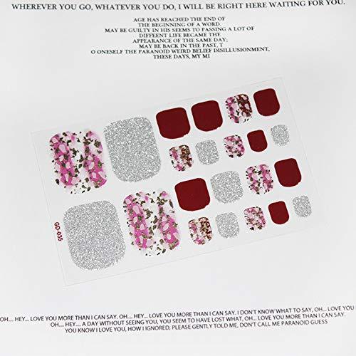 Nail Nail with no foot NAILDOKI damage seal nail sticker nail wrap nail accessories real nail Gers sticker woman cute popular fashionable senior -6 sheets