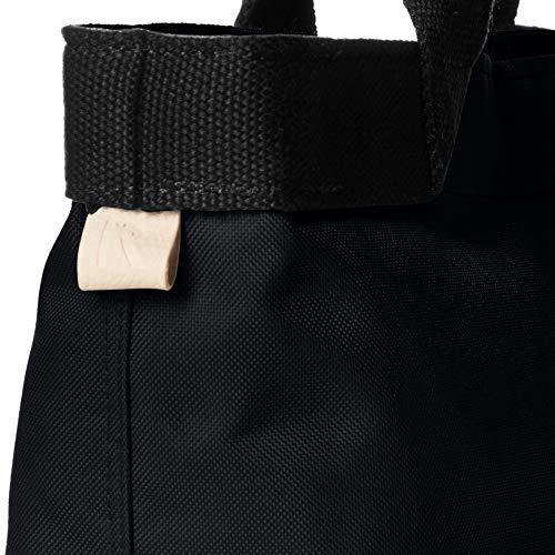 [Rutoto] back coating mini tote bag SN deli-coated cross-3468 BLACK