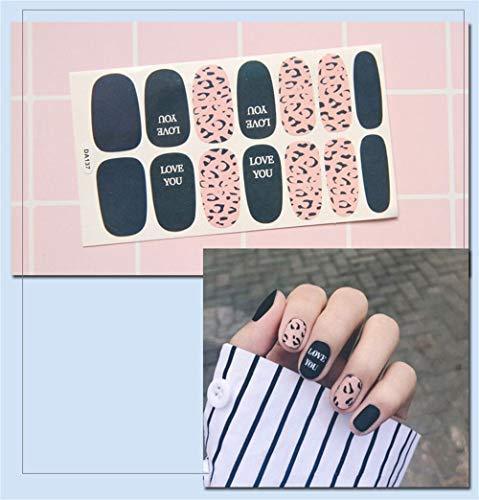 -8 sheet just put nail stickers nail polish nail art nail wrap nail accessories women ladies present gift cute popular fashionable senior nail seal