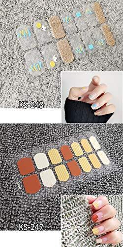 Just put ANPHSIN nail seal 10 pieces set manicure nail art nail wrap nail sticker nail accessories women easily Ladies gifts gift glamorous cute popular fashionable nail parts