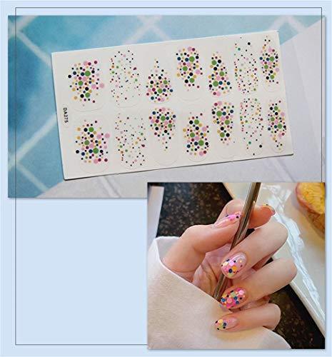 -8 sheet just put nail stickers nail polish nail art nail wrap nail accessories women ladies present gift cute popular fashionable senior nail seal