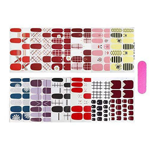 Just put nail seal 12 pieces set nail wrap nail sticker nail accessories women simple ladies present gift cute popular fashionable nail parts (10121)