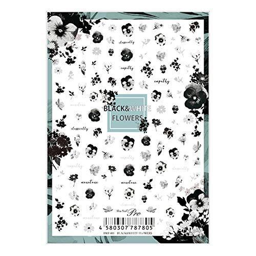 Sha-Nail Pro Black & White Flower
