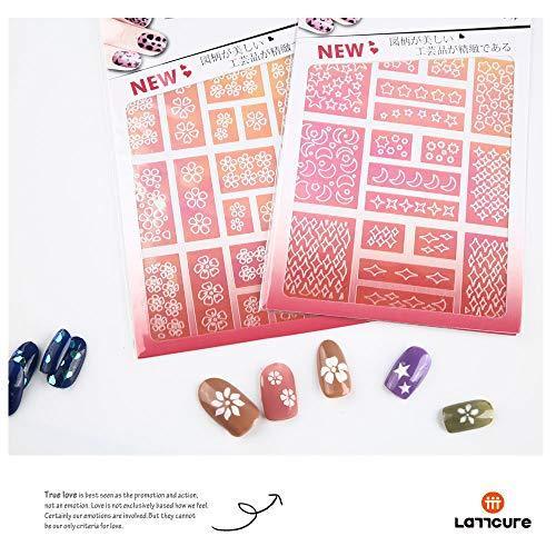 LATTCURE nail stickers "12-sheet set / 200 or more symbols" nail seal the nails watermark nail nail breeds cute native handle a variety of design eco material