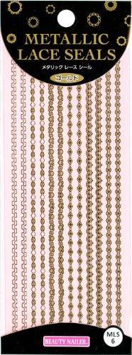 Beauty Naylor Nail seal sticker metallic lace seal MLS-6