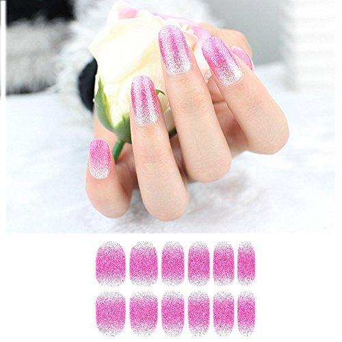 FANOSHON 6 seat gel nail seal stick only 3D gradient glitter nail sticker nail design nail art tool Nail Care Treatments