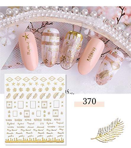 4 seat constellation month star gold nail seal sticker Deco 3D seal Nail Art