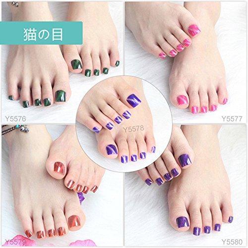 16 sheets × 22 seal Nail Art seal foot Gel 3D nail seal stick only manicure nail file one with (the eye of the cat)