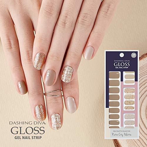 Dasshingude I Bas gloss gel nail strip DASHING DIVA Gloss Gel Nail Strip GVP85 -DURY + Original Gel nail seal Tailor Shop