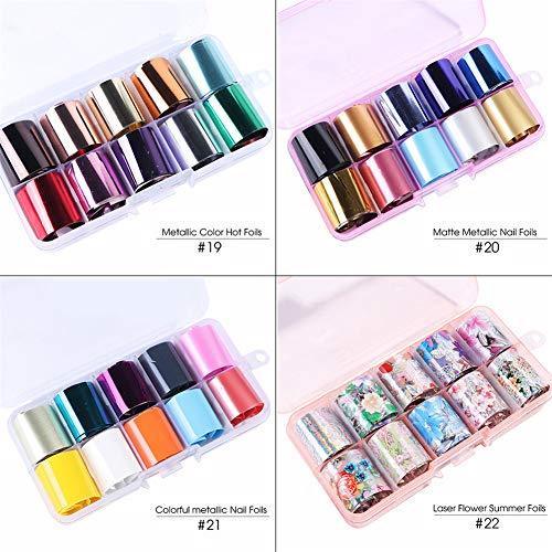 10 seal Sakura spring starry sky nail foil Neirudeko sticker nail art foil (22)