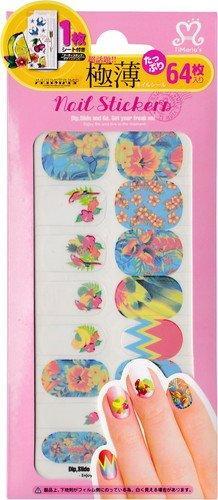 Tea Mali Ards nail sticker's "TROPICA" 64 sheets