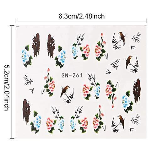 HOPELUCKIN 78 pieces three patterns floral nail art seal Gold & Silver feather nail seal stick only manicure nail seal girl, of Children's ultra-thin children nail sticker lace flower cute flower work and casual nail decoration