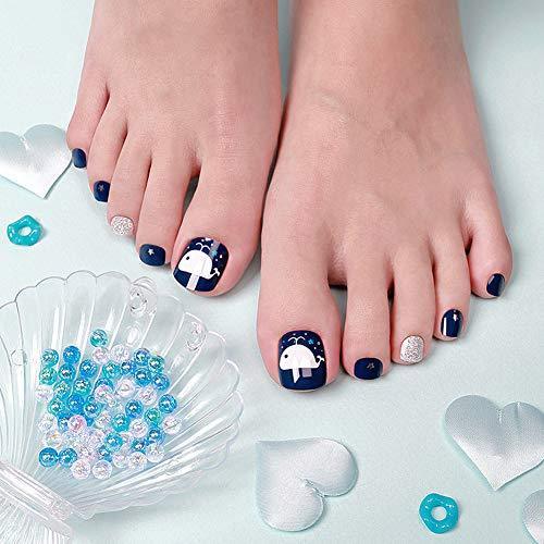 [ENVYLOOKZINIPIN] just put the foot nail seal for long-lasting foot nail seal nail strip nail wrap fashionable design _FA00118