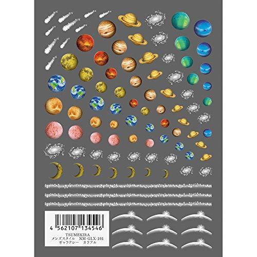 TSUMEKIRA (Tsumekira) nail seal Galaxy colorful NM-GLX-101 1 sheet multi-color