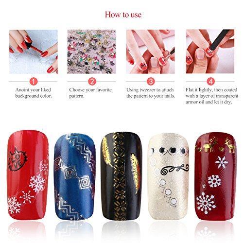 RUIMIO nail seal 3D design 30-sheet set simple Christmas Snowflake Heart cat star snowman ribbon