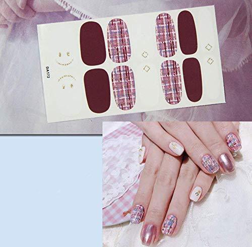 Set six manicure just put nail seal Nail Art nail sticker nail accessories women simple ladies present gift cute popular fashionable senior (j)