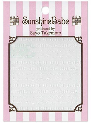 Sunshine baby gel nail Saya Takemoto of nail seal Sayo Style spiral white