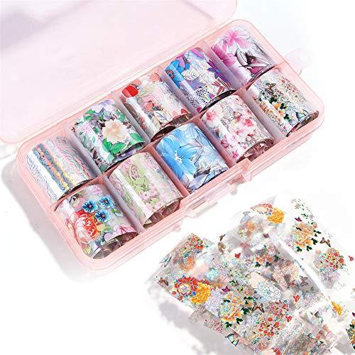 10 seal Sakura spring starry sky nail foil Neirudeko sticker nail art foil (22)