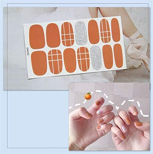 -8 sheet just put nail stickers nail polish nail art nail wrap nail accessories women ladies present gift cute popular fashionable senior nail seal