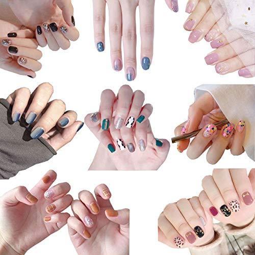 -8 sheet just put nail stickers nail polish nail art nail wrap nail accessories women ladies present gift cute popular fashionable senior nail seal