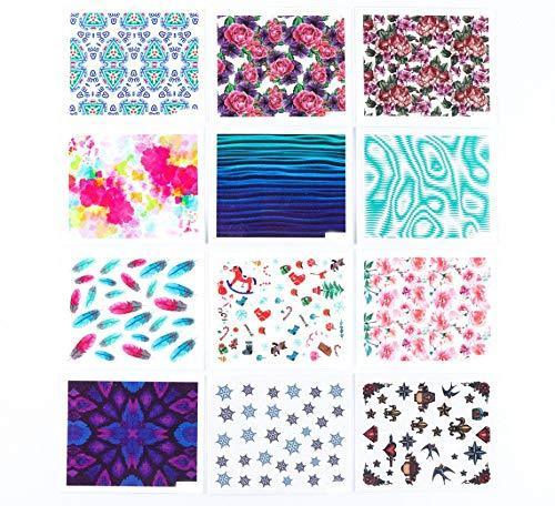 21 pieces Nail Art seal Hamizu decal water transfer sticker Hahana style Women, Girls, Children's ultra-thin children nail sticker cute work or casual nail decoration 10193