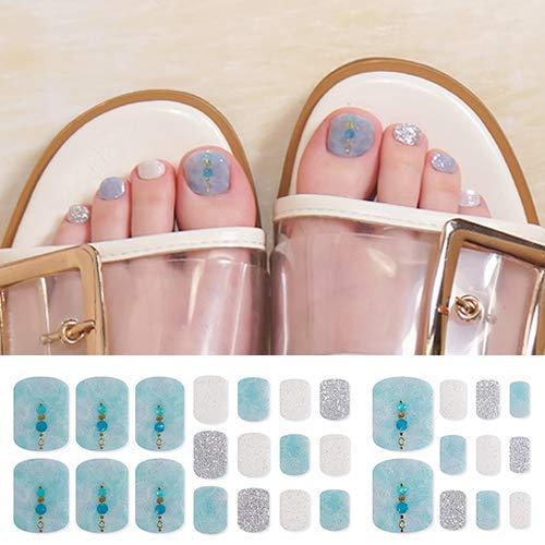 [GELATO FACTORY. Foot Nail seal [sky-blue Morocco Stone] put only manicure gel nails nail tip nail seal