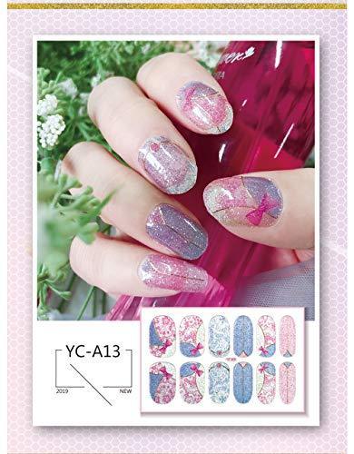 ANPHSIN nail seal 16 piece set - put some lame gradient transparent Glossy just gorgeous manicure nail art nail wrap nail sticker nail accessories cute popular fashionable nail