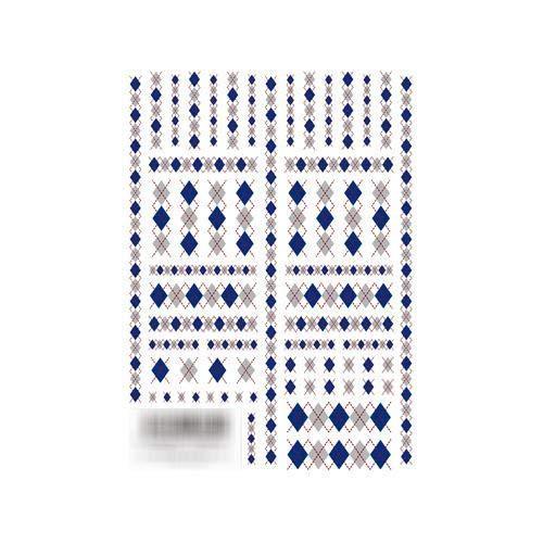 TSUMEKIRA (Tsumekira) Nail seal Argyle blue NN-ARG-102 multi-color one