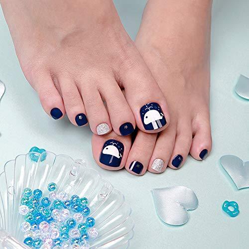 [ENVYLOOKZINIPIN] just put the foot nail seal for long-lasting foot nail seal nail strip nail wrap fashionable design _FA00118