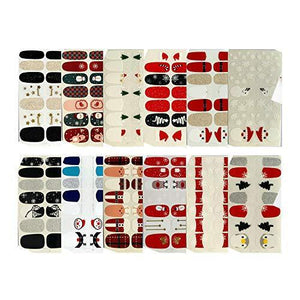 Christmas design manicure nail art nail wrap just put nail seal 12 pieces set nail stickers nail accessories women simple ladies present gift cute popular fashionable nail parts 3002