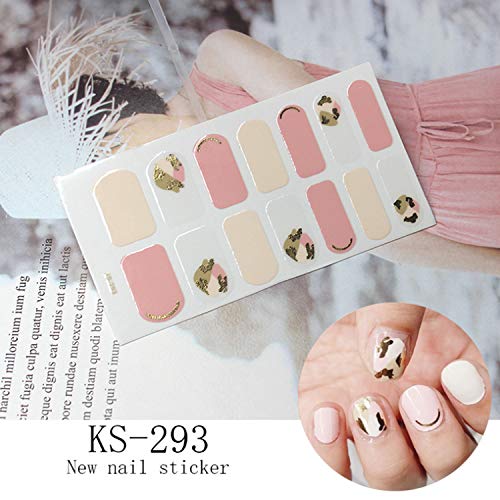 Nail seal six set nail without a glamorous nail sticker personality damage pasting stickers gel nail seal Christmas cute sweet wide variety Ladies gifts popular senior floral nail accessories (H)