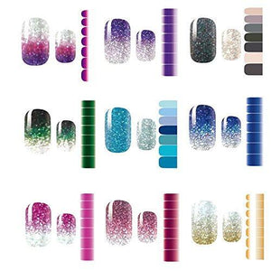 9 piece set nail seal Nail sticker set put only manicure (gradient 9 piece set)