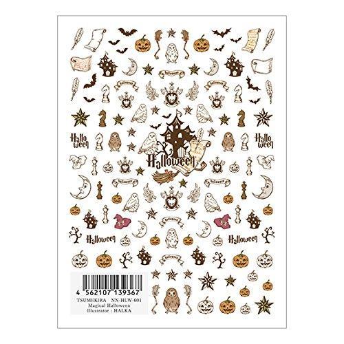 TSUMEKIRA (Tsumekira) nail seal Magical Halloween NN-HLW-601 1 sheet white