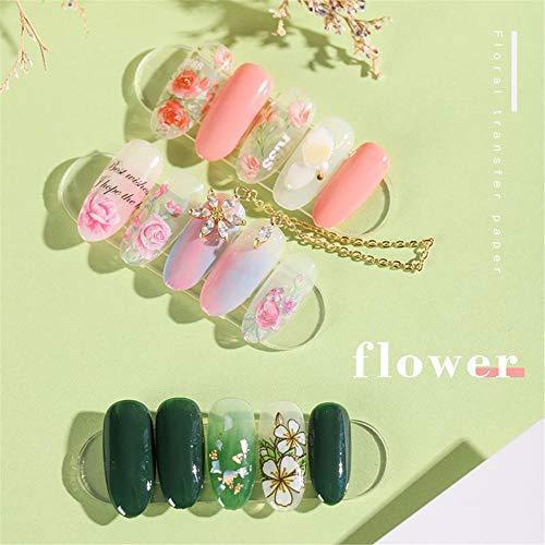 10 seal Flower Nail foil race Sakura spring Neirudeko sticker nail art foil (01-10)