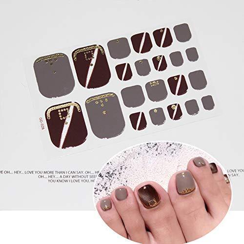 Nail Nail with no foot NAILDOKI damage seal nail sticker nail wrap nail accessories real nail Gers sticker woman cute popular fashionable senior -6 sheets